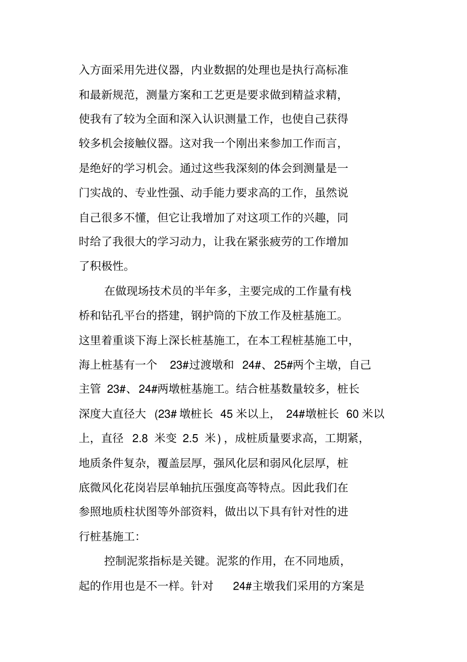 路桥技术人员工作总结_第3页