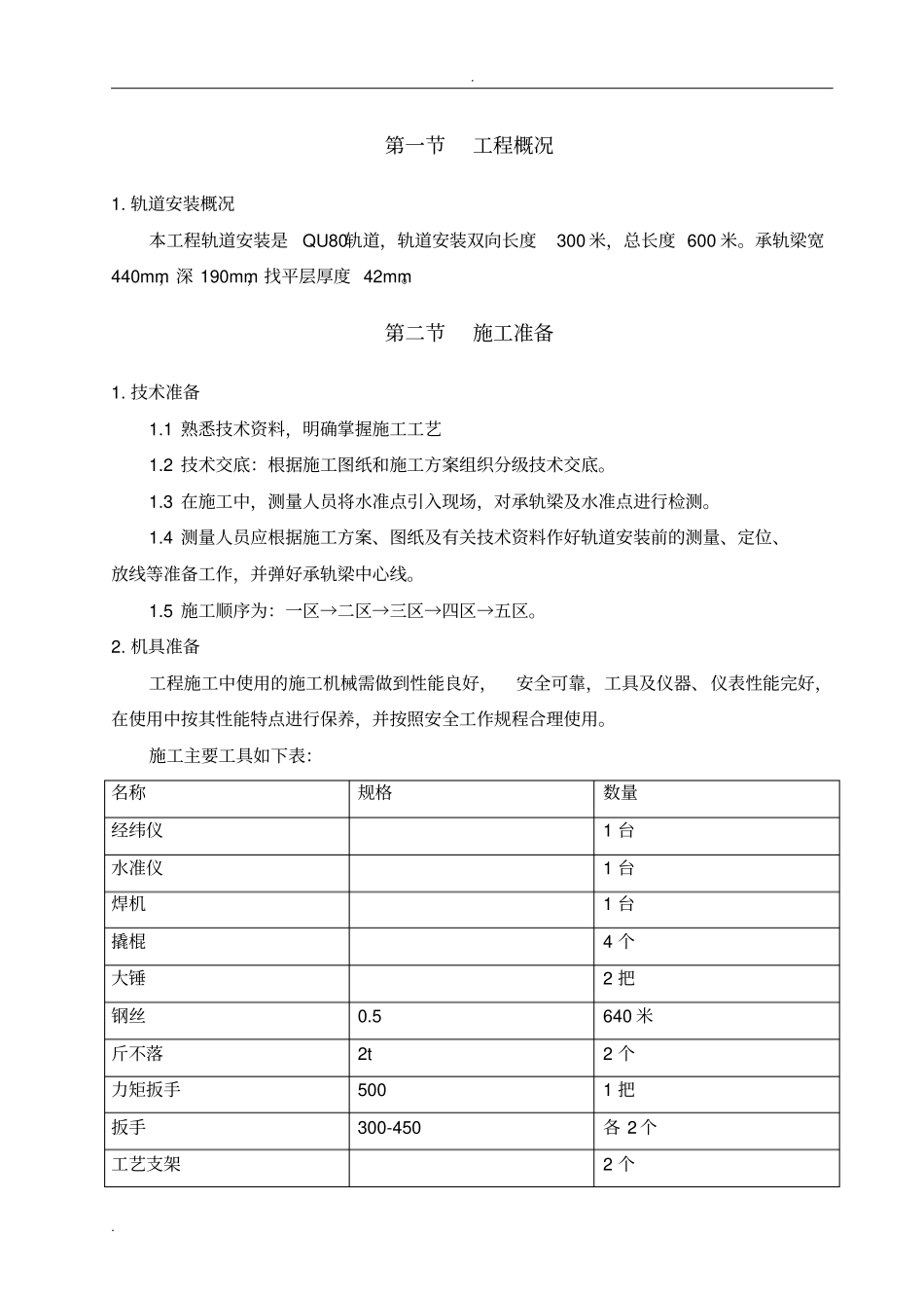 轨道安装施工方案_第2页