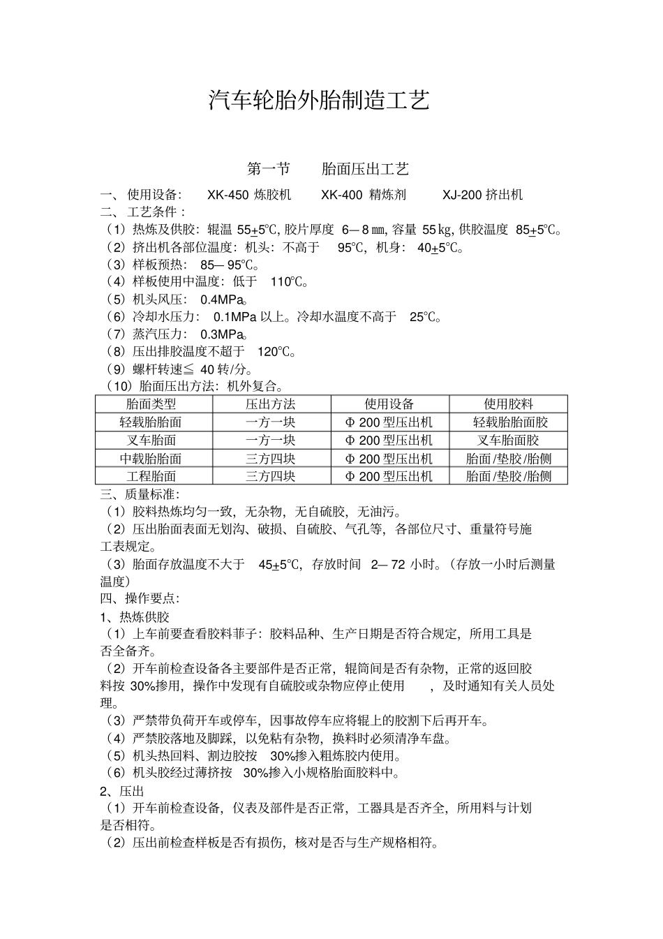轮胎生产作业指导书分析_第1页