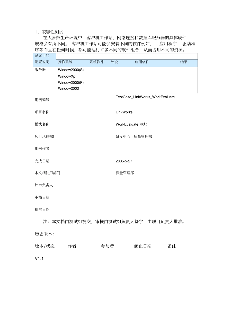 软件测试用例实例非常详细_第1页