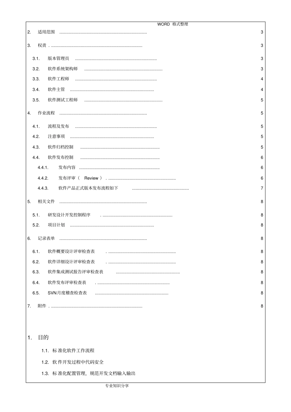 软件版本管理规范方案V_第2页