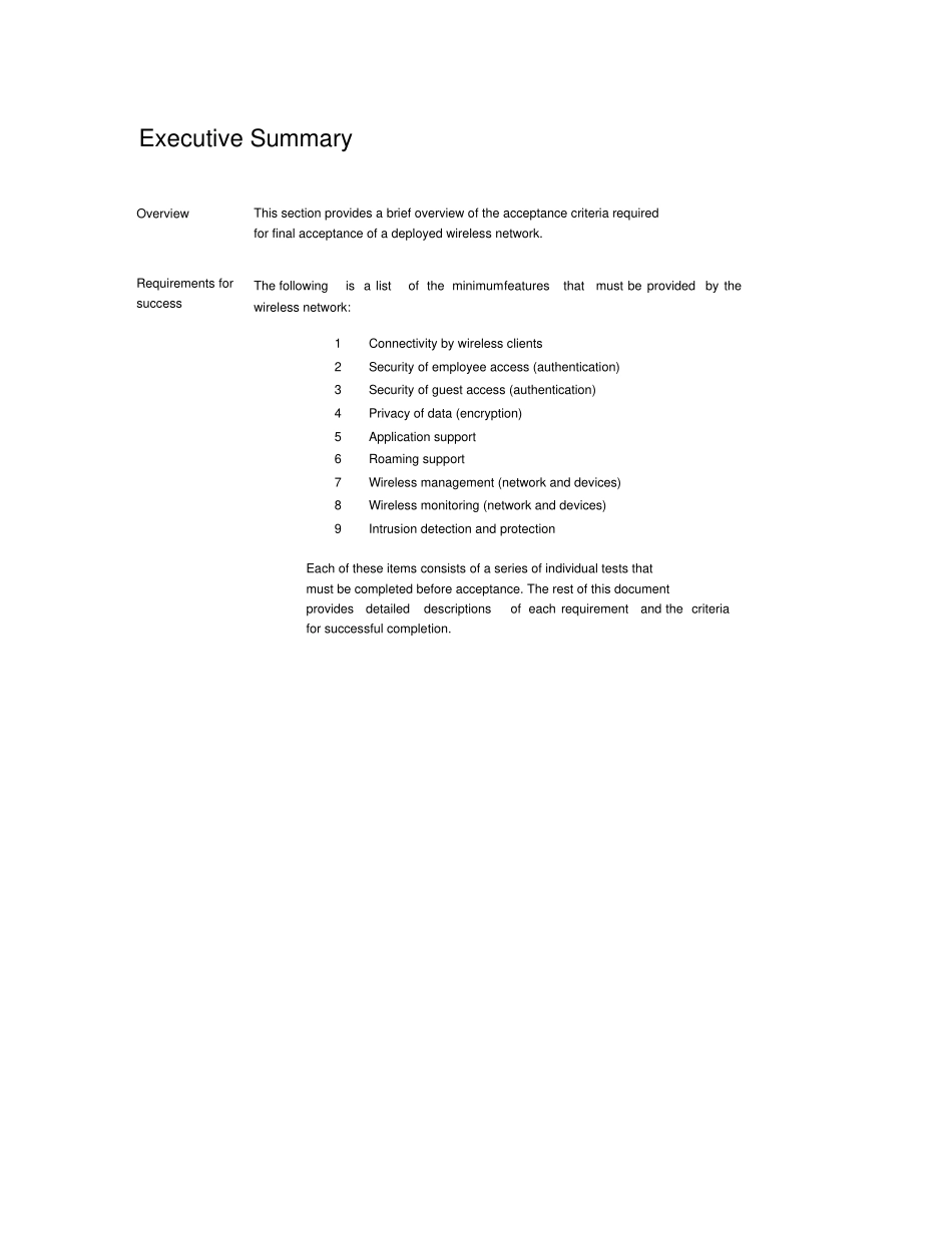 软件系统项目验收报告模板-英文版Acceptance-Plan_第3页