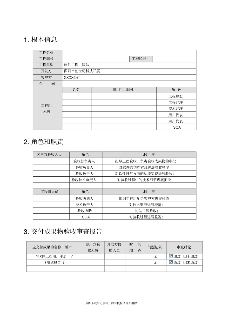 软件项目验收报告模板最新版本_第3页