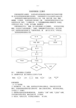 软膏剂制备工艺操作