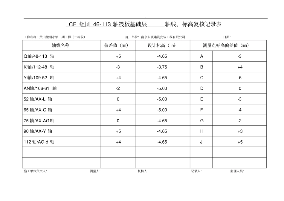 轴线、标高复核记录_第2页