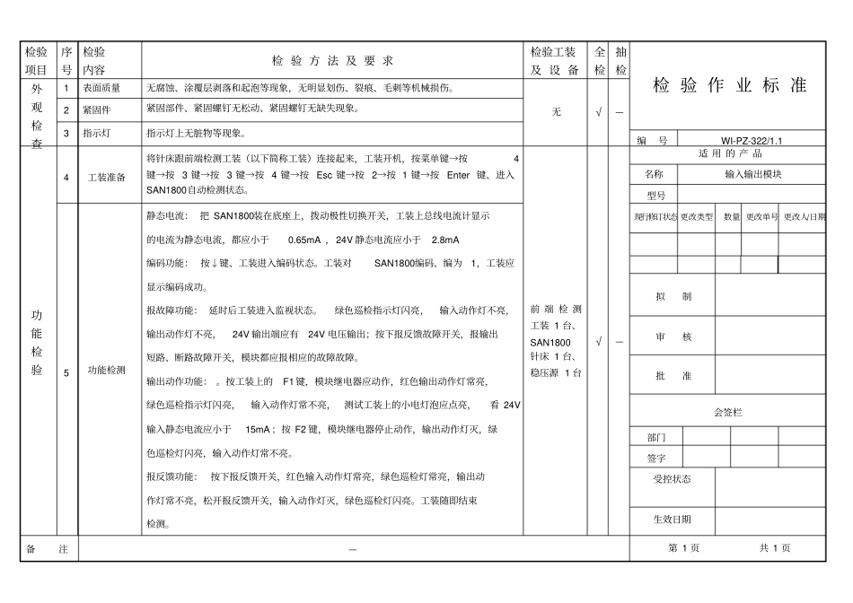 输入输出模块作业标准1_第1页