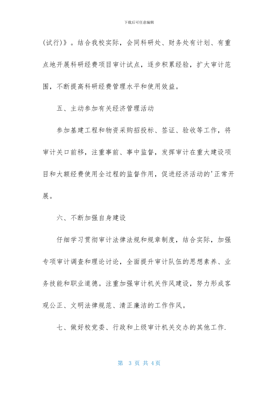 学校审计年度工作计划_第3页