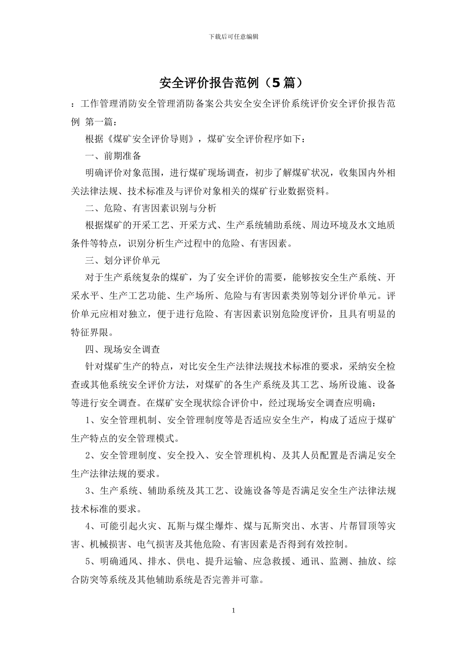 安全评价报告范例_第1页