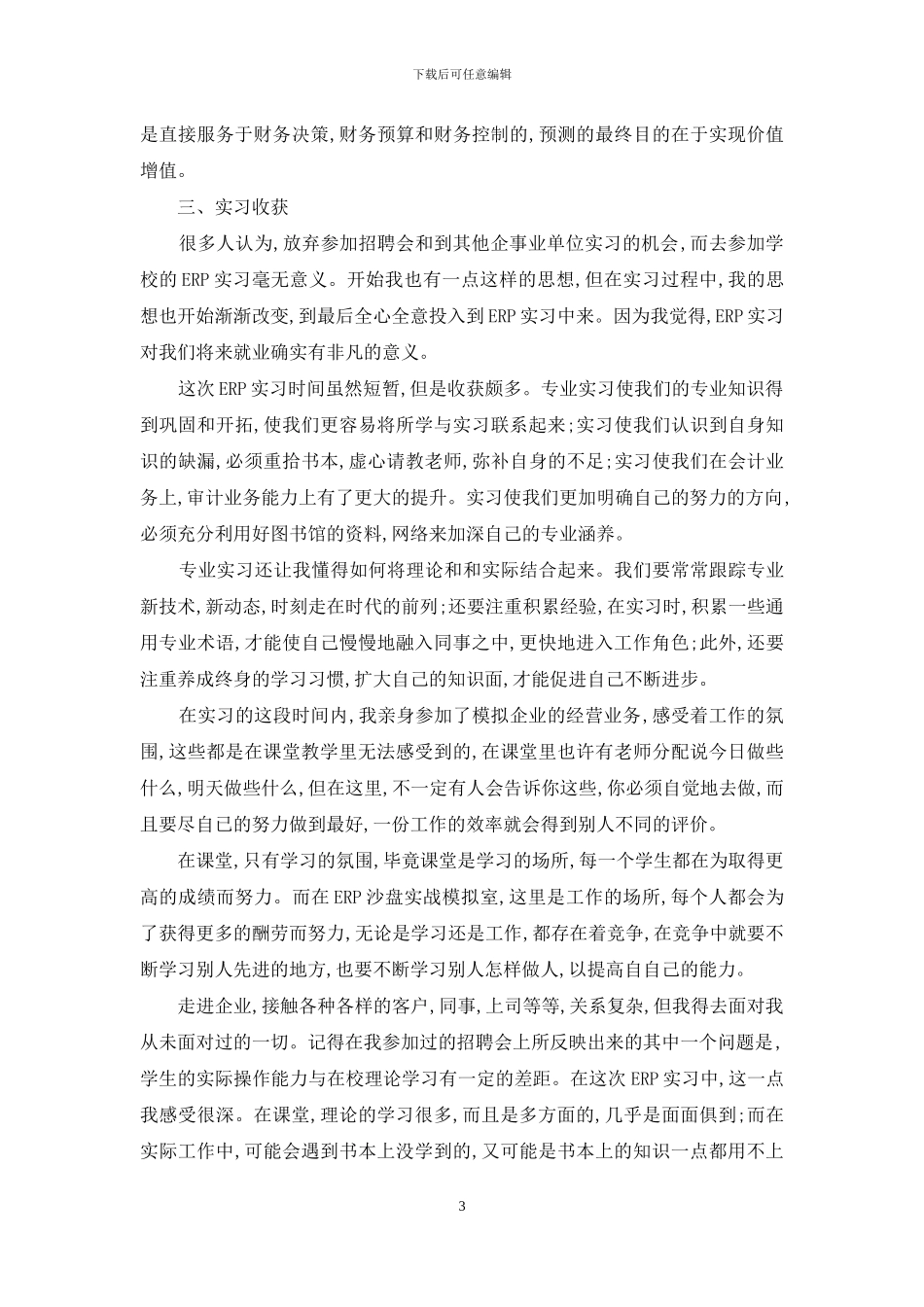 审计专业顶岗实习报告总结_第3页