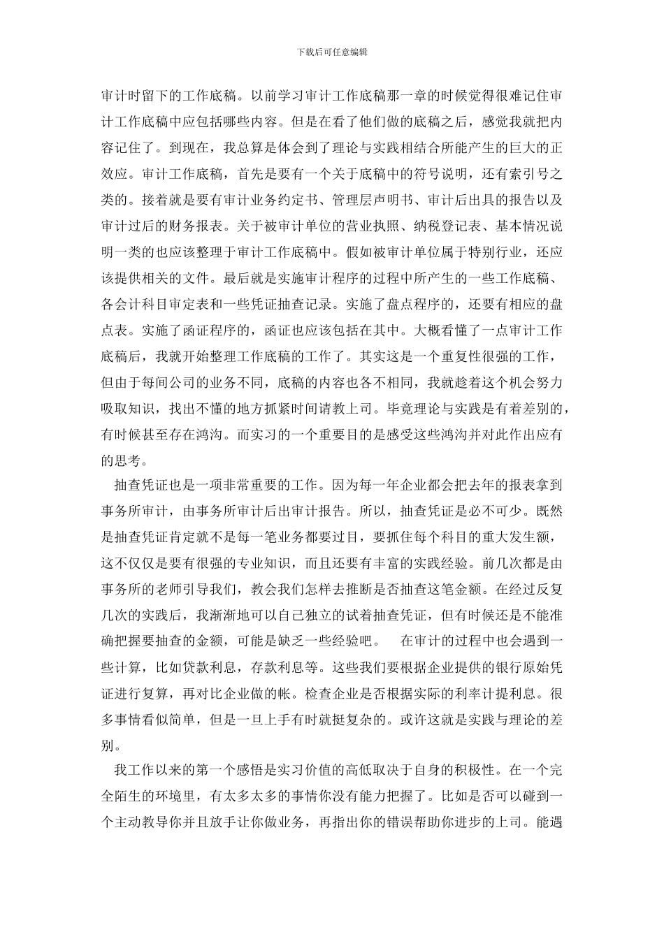 审计人员工作总结_第3页
