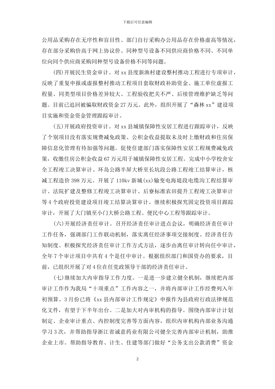 审计工作总结4篇_第2页