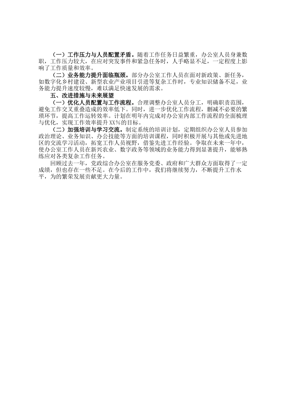 党政综合办公室年度总结_第2页