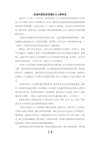 促进民营经济发展壮大心得体会02