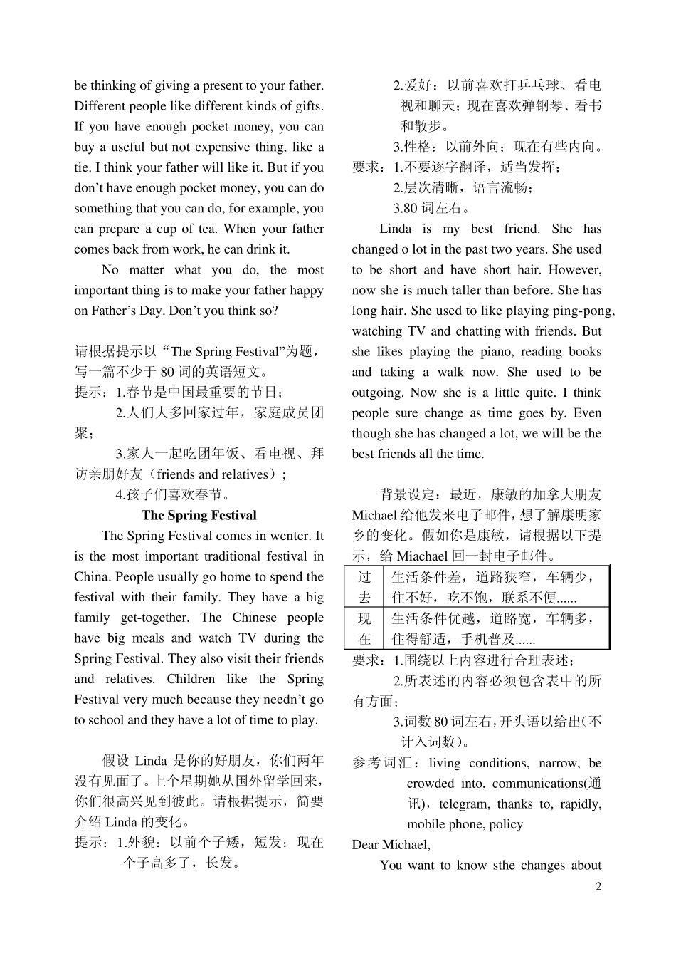 最新原创2015年中考英语作文(23篇)_第2页