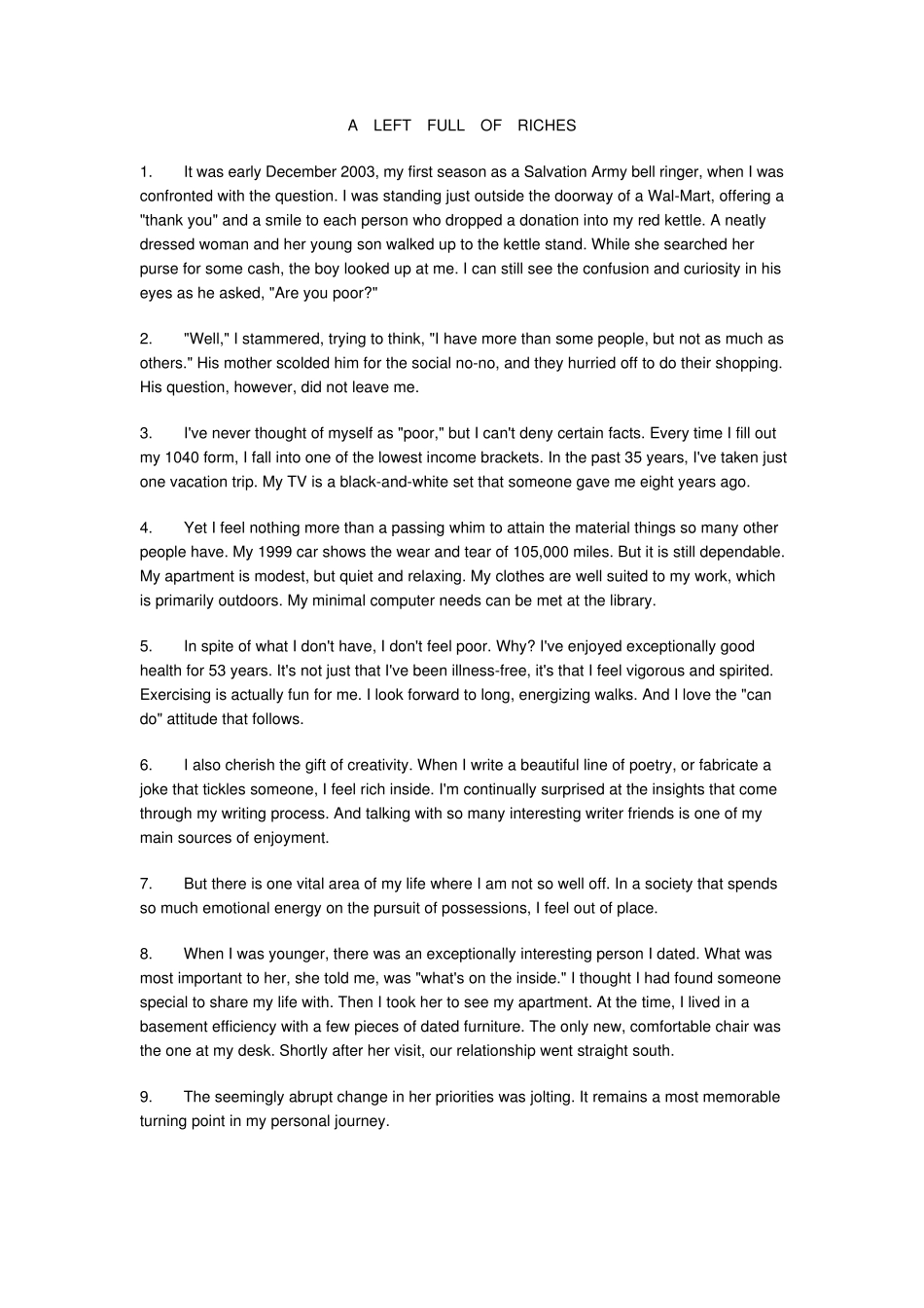 最新大学英语综合教程第二册第二六单元原文及翻译_第1页