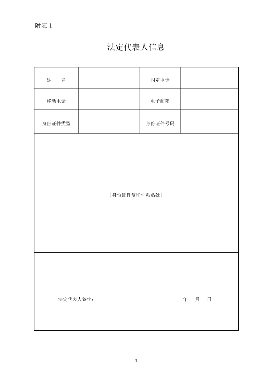 最新工商登记申请书_第3页