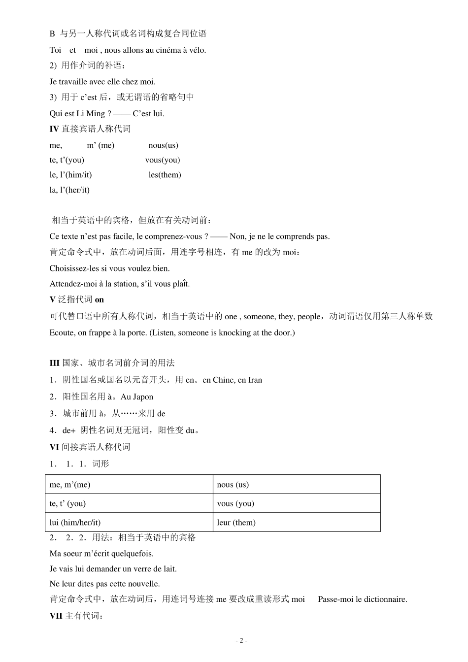 最新最全的法语语法整理大全_第2页