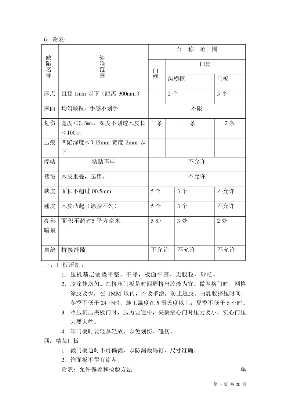 最新最齐全的实木门木质门实木复合门质量检验标准_第3页