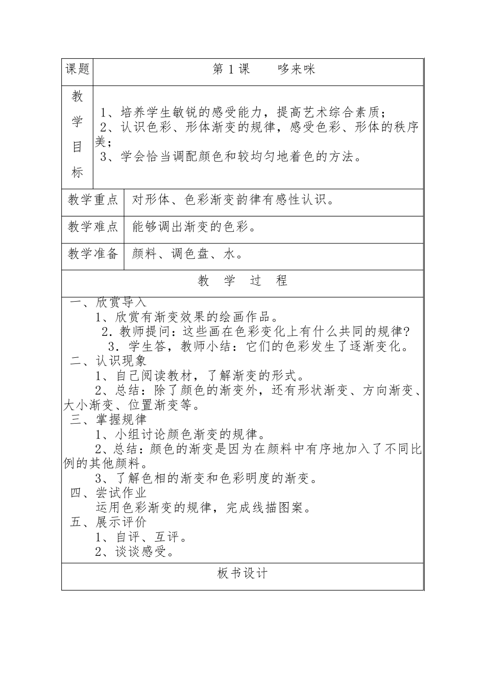 最新湘教版小学五年级美术上册全册教案_第1页