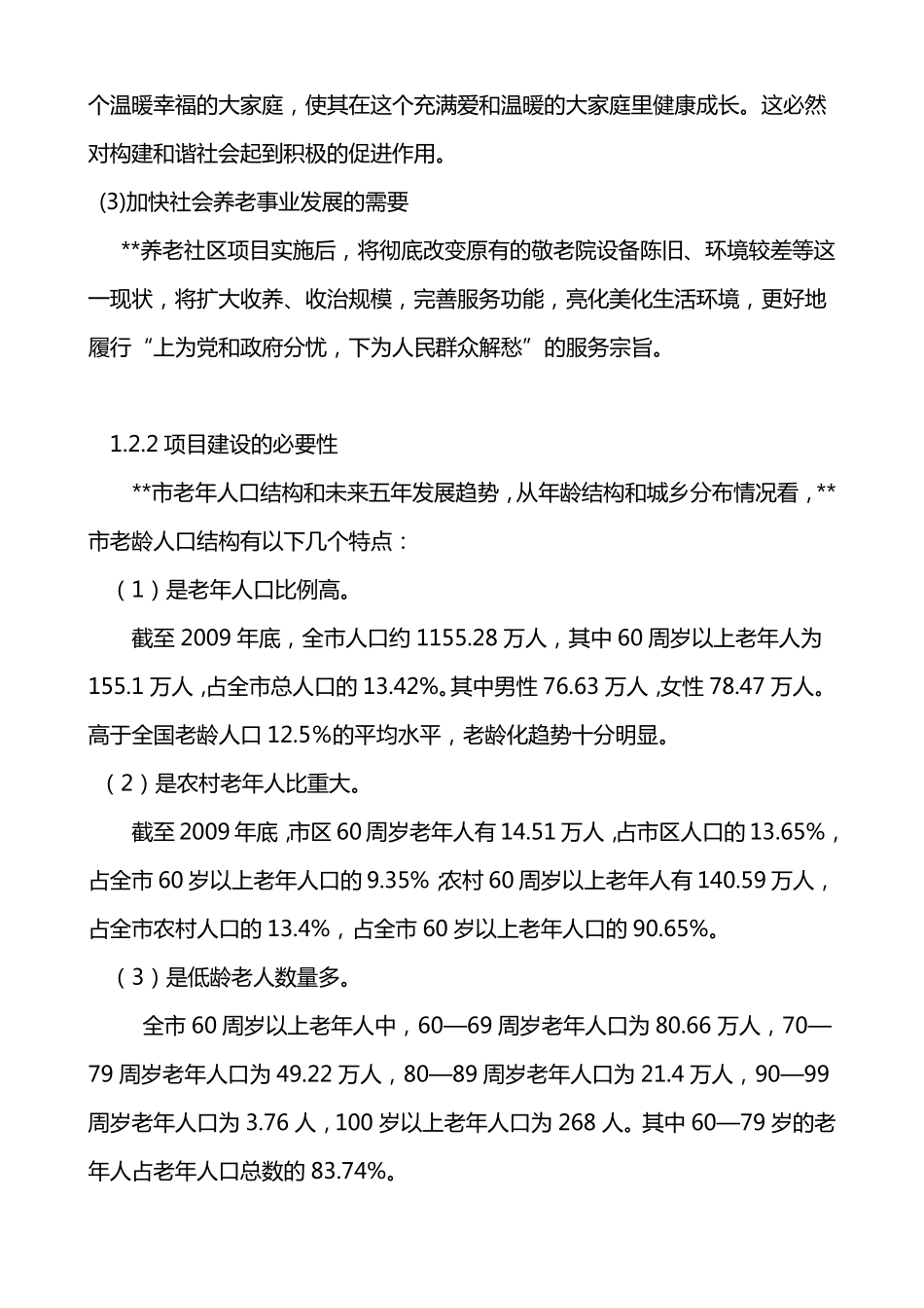 最新版养老院建设项目建议书_第3页