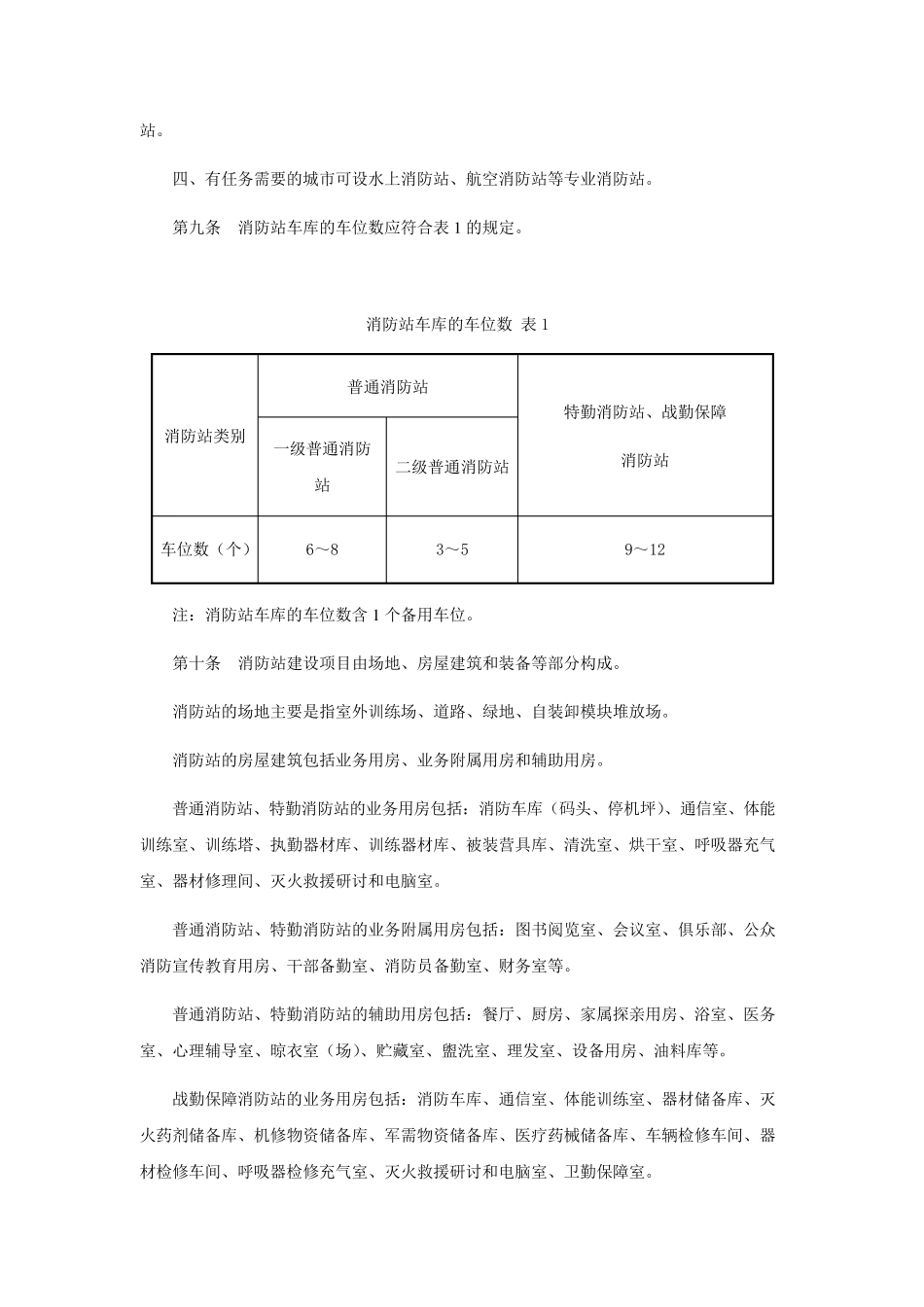 最新版城市消防站建设标准(2011版)_第2页