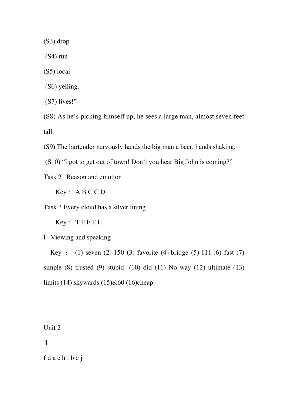 最新版新视野大学英语视听说教程第二版4答案2_第2页