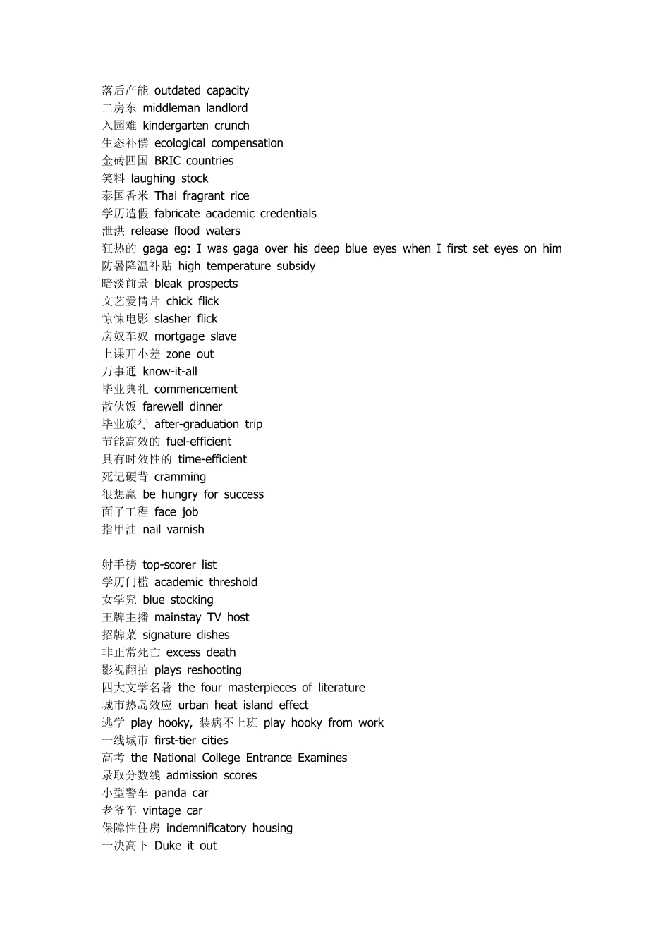 最新网络流行语英语翻译_第2页