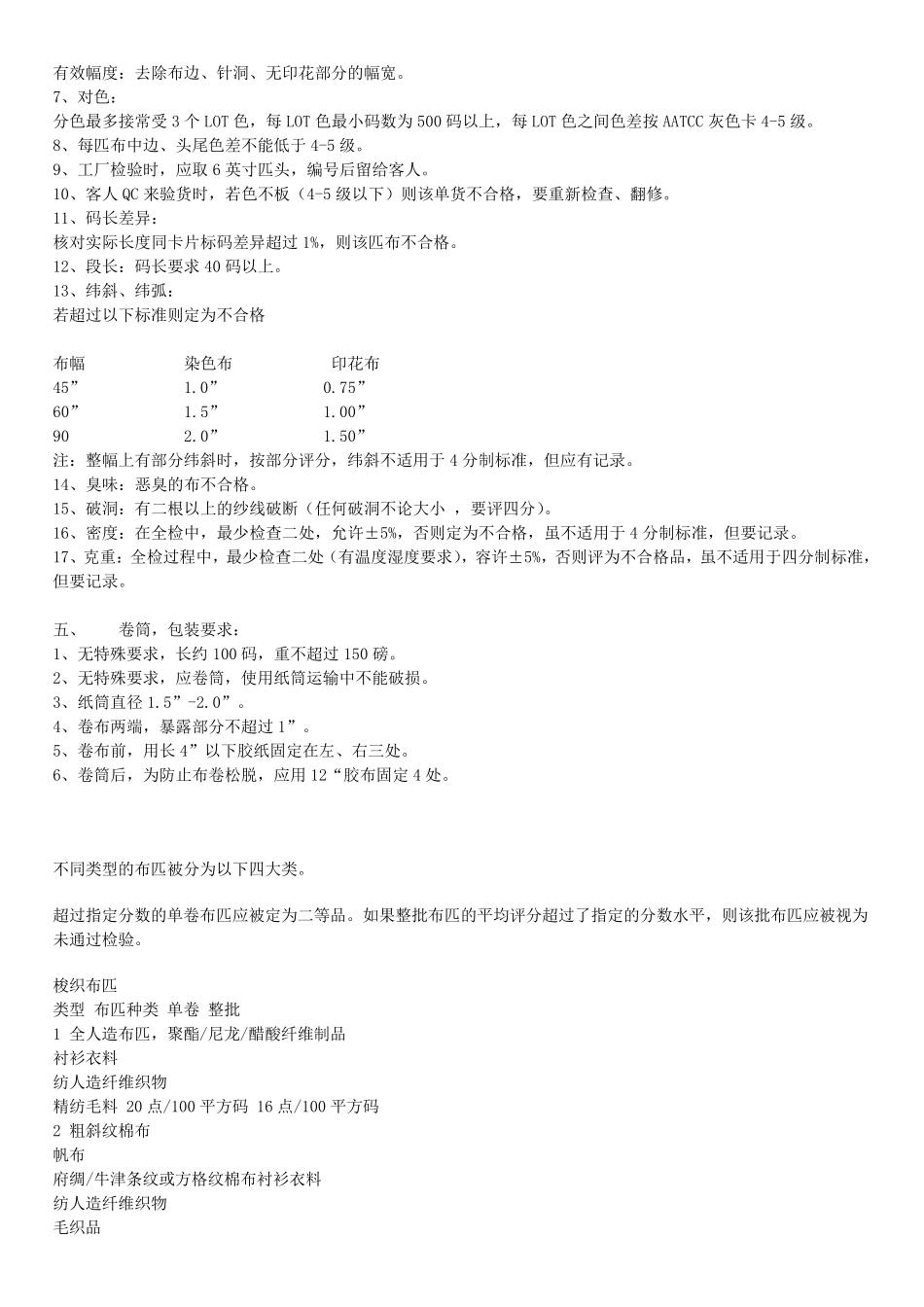 最新美标四分制检验标准_第2页