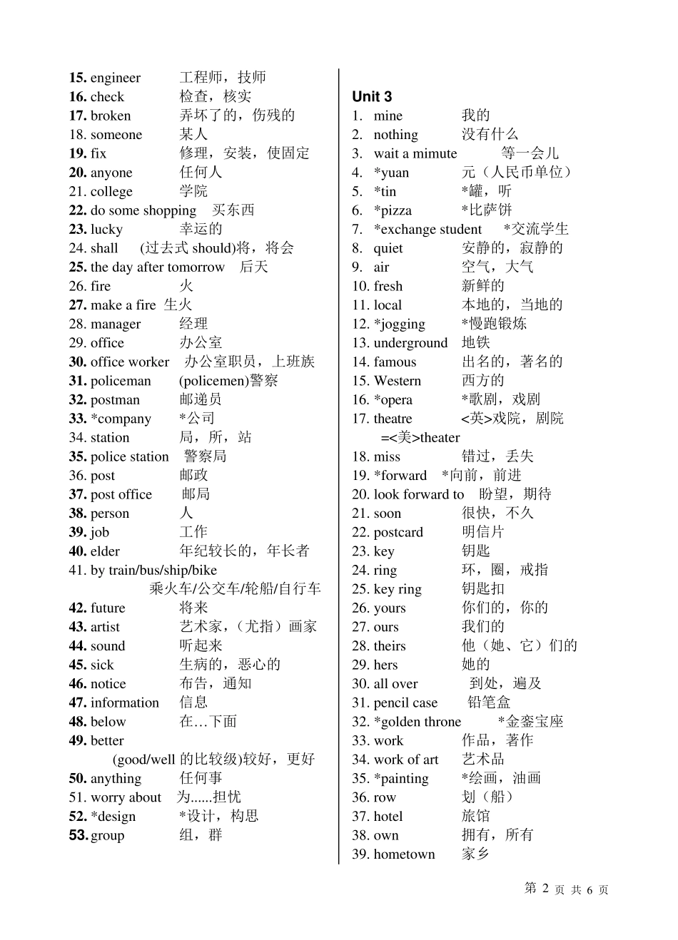 最新译林版英语七年级下册词汇表_第2页