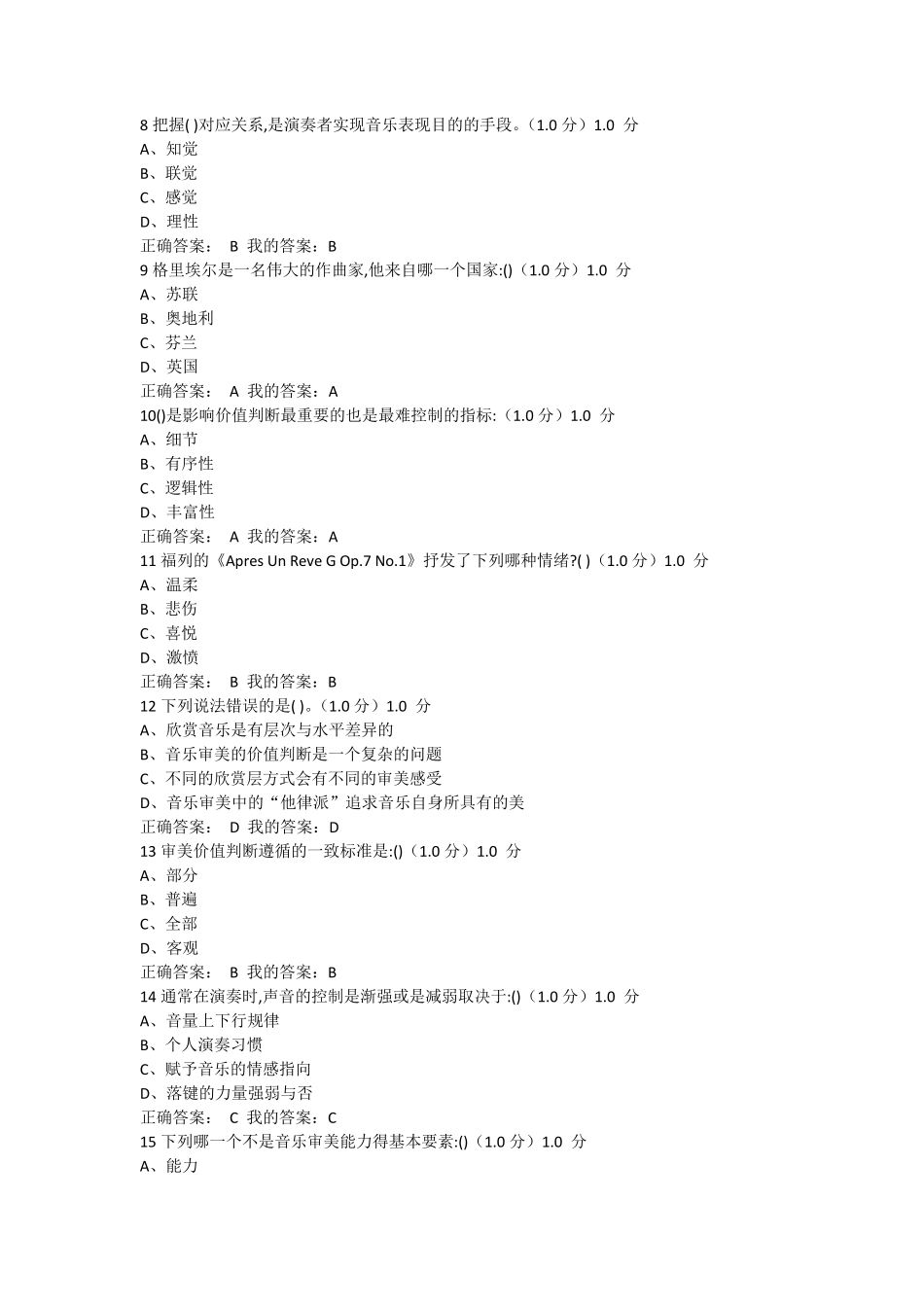 最新超新尔雅课堂音乐鉴赏答案期末考试答案满分_第2页