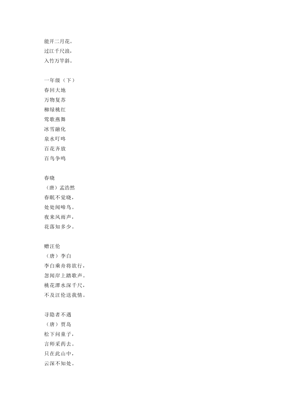 最新部编人教版小学语文一至六年级日积月累大全_第2页