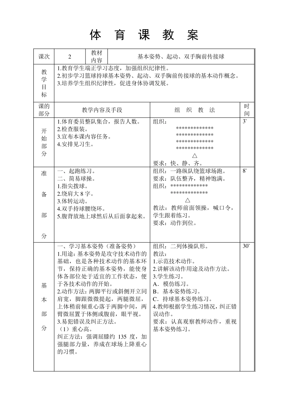 最新高中篮球教案_第3页