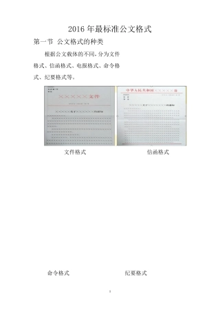 最标准公文格式(含实例样式)