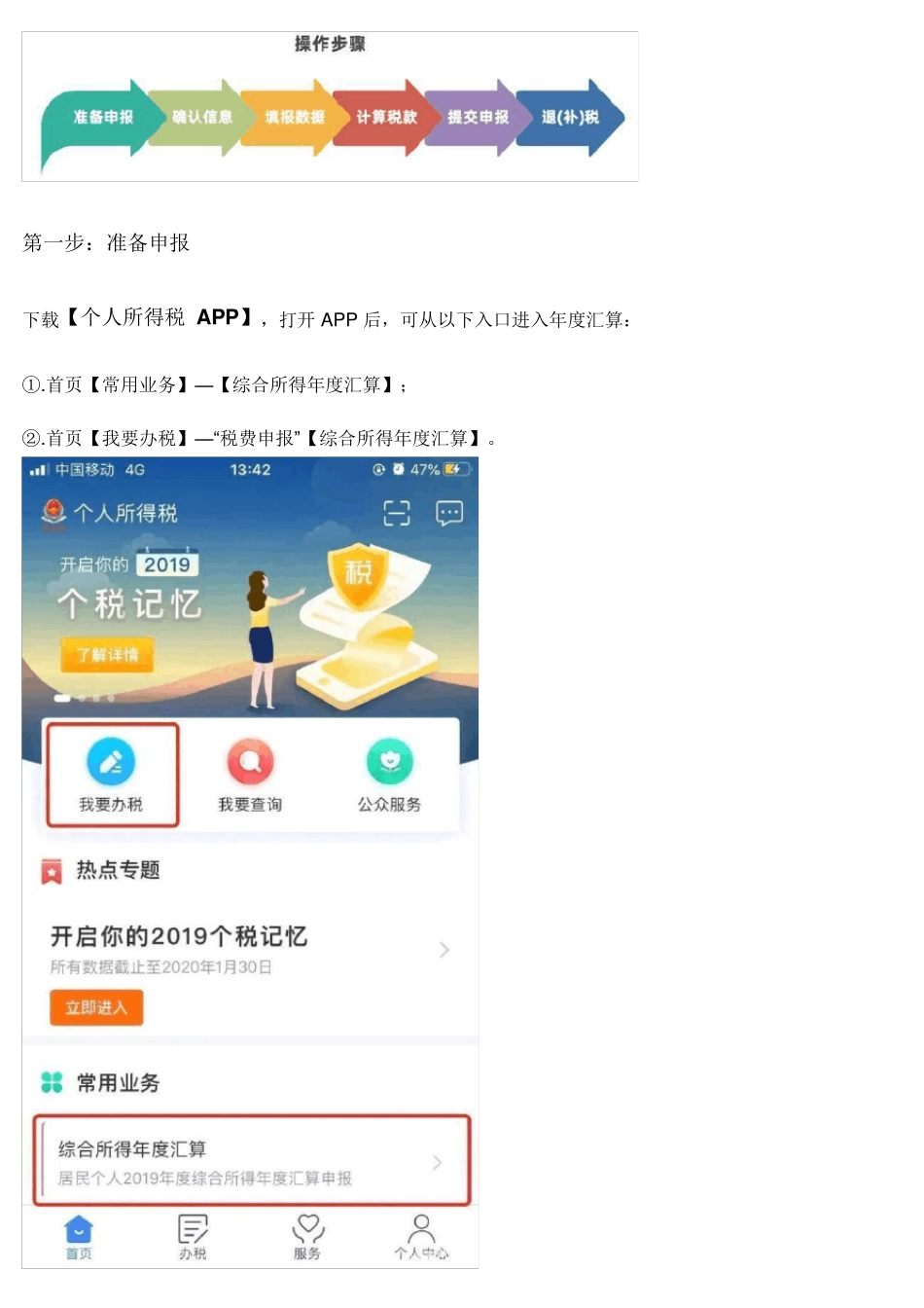 最详细图解2019年度个人所得税年度汇算清缴操作_第1页