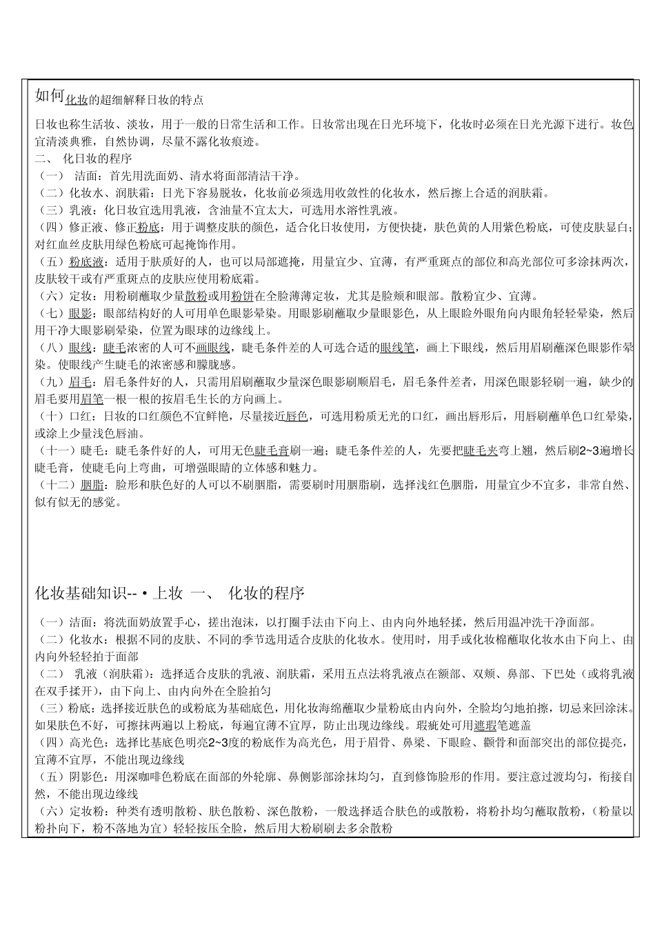 最详细最全面的化妆教程!给初学的你_第1页