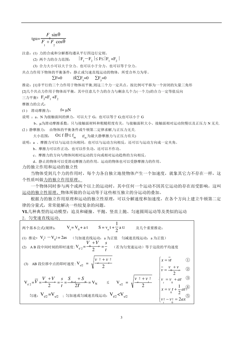 最详细的高中物理知识点归纳_第3页