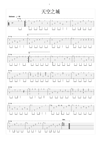 最适合初学者的吉他谱