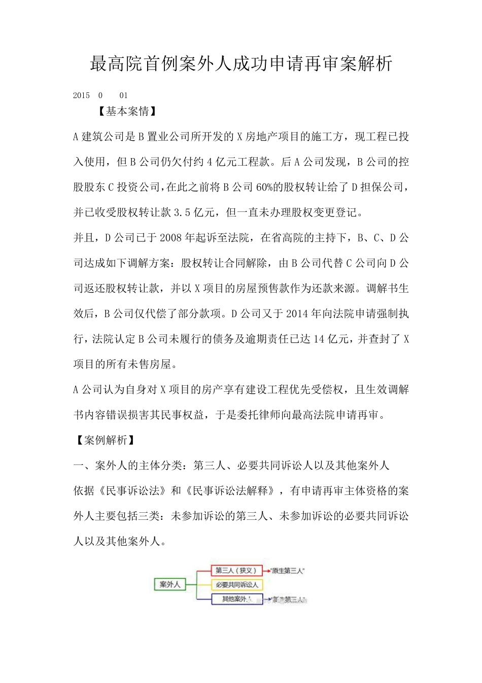 最高院首例案外人成功申请再审案解析_第1页