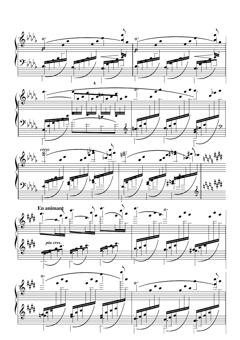 月光(德彪西)钢琴谱_第3页