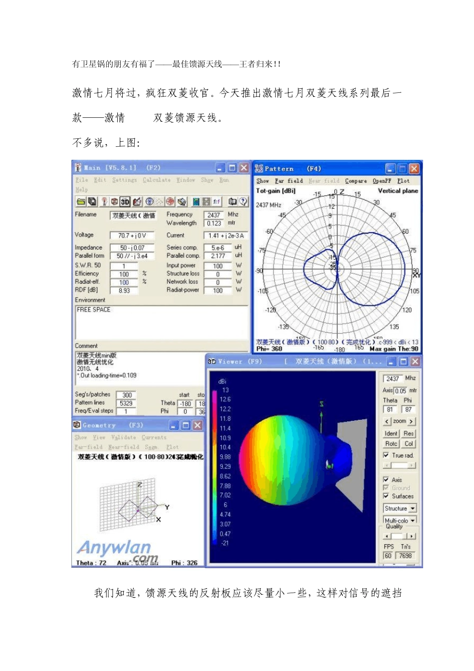 有卫星锅的朋友有福了——最佳馈源天线——王者归来!!_第1页
