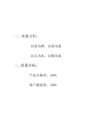 有机肥料公司质量管理手册