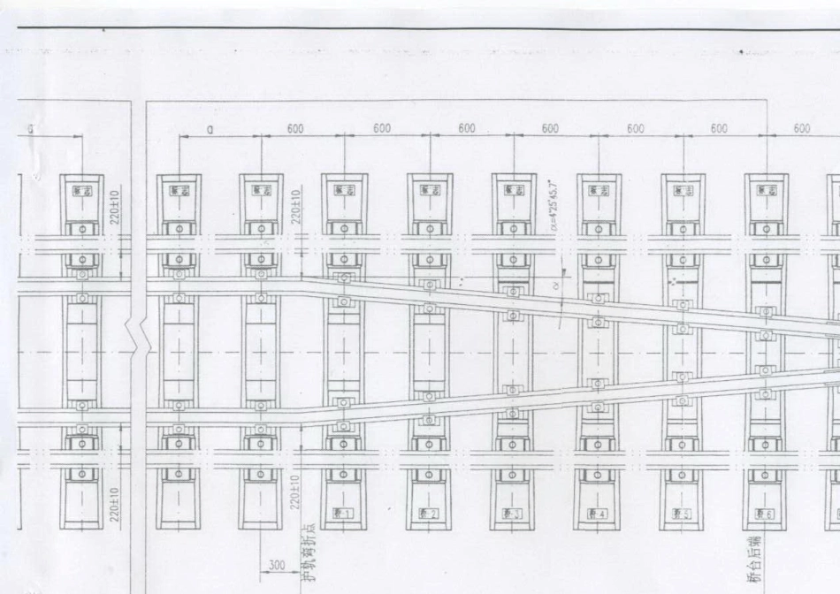有碴桥面Ⅲ型预应力混凝土枕铺设图3384_第3页