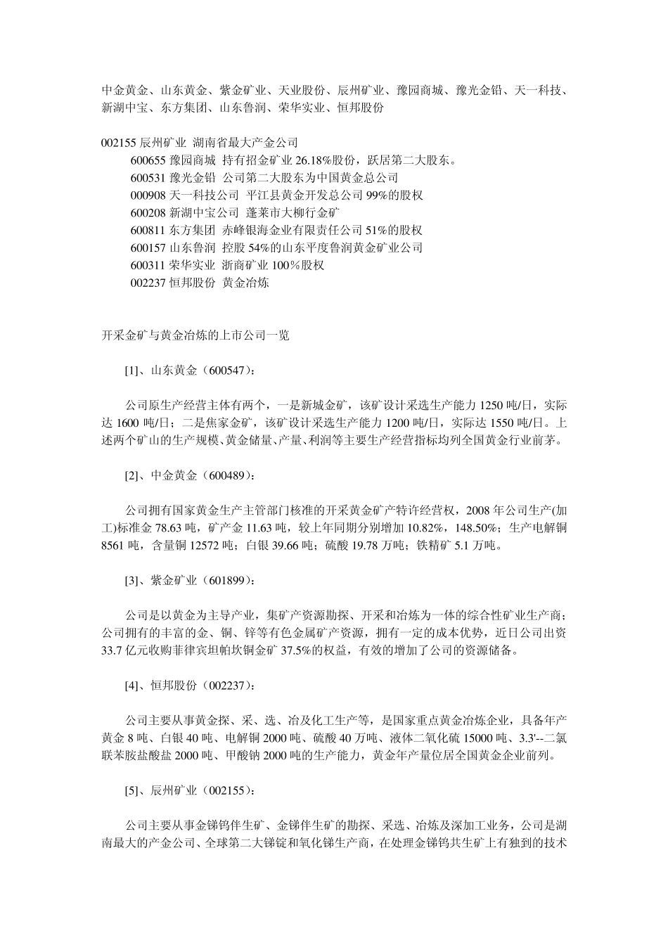 有金矿的上市公司_第1页