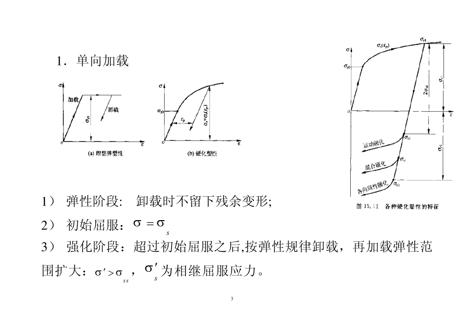 有限元与数值方法讲稿19弹塑性增量有限元分析课件_第3页