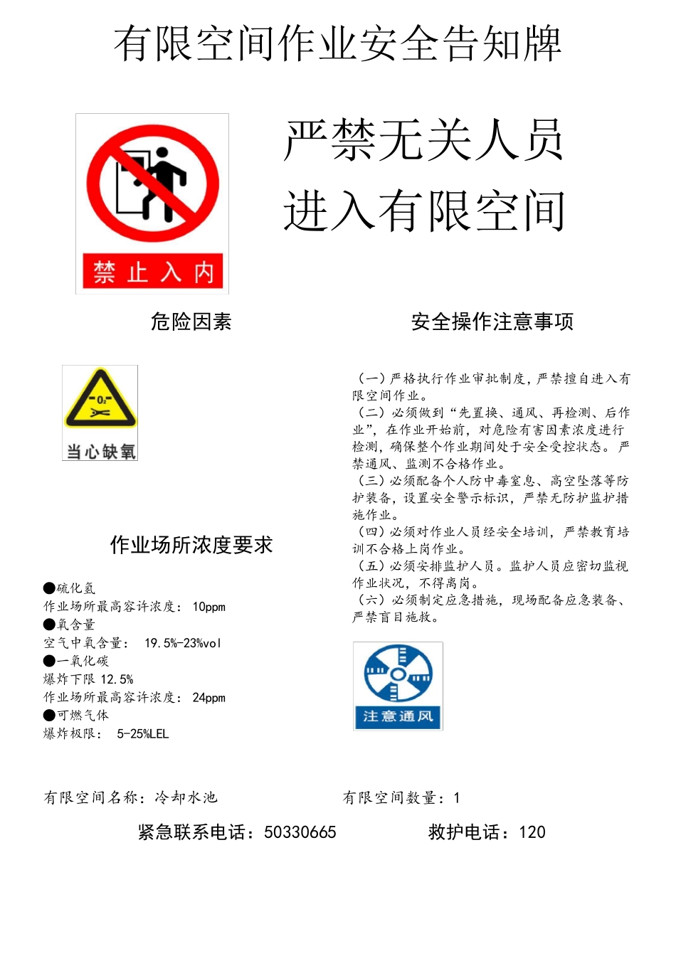 有限空间作业告知牌_第3页