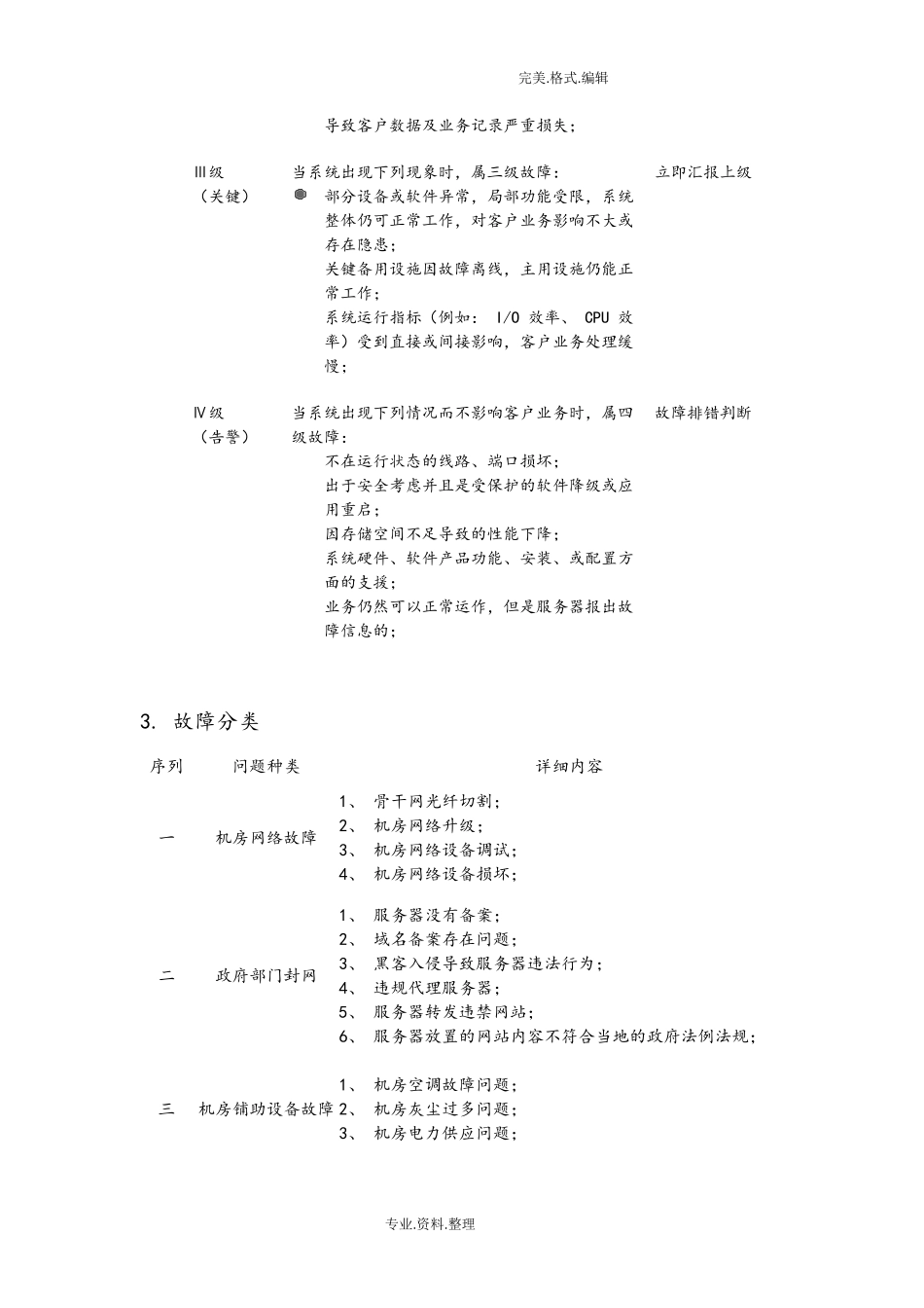 服务器故障应急响应方案说明_第3页