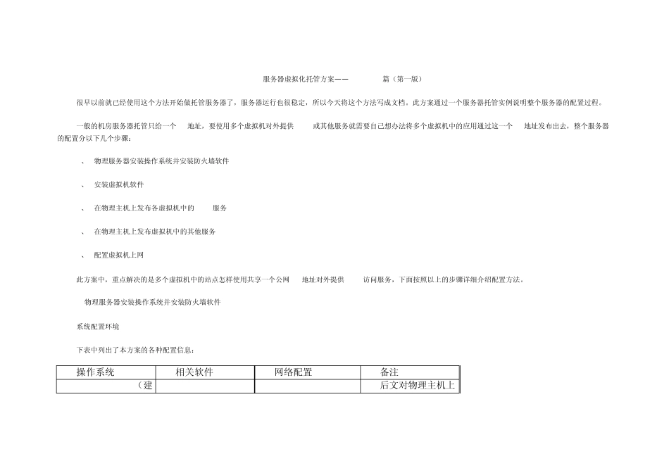 服务器虚拟化托管方案_第1页