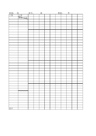 服装厂计件工资模板(自动计算)