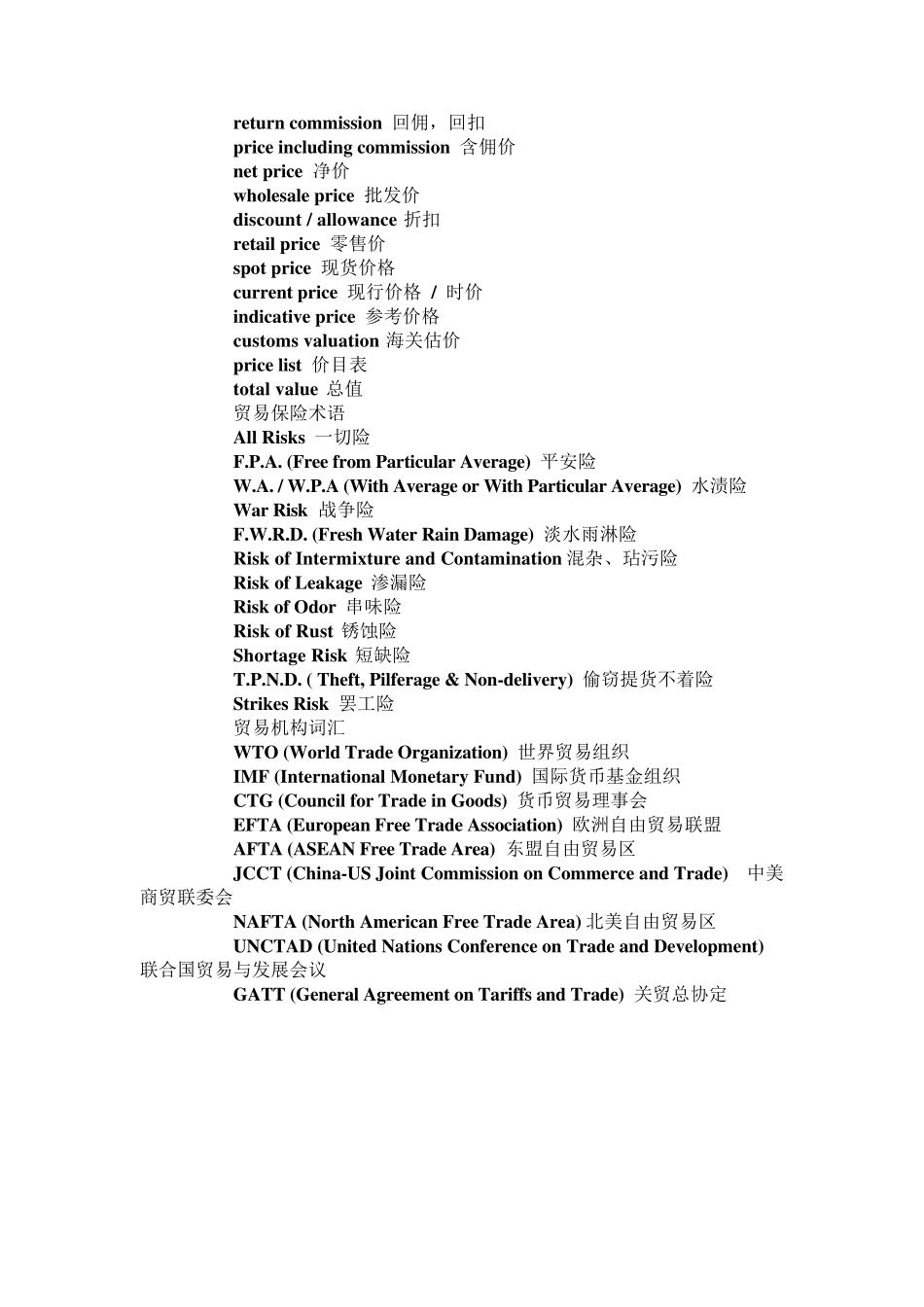 服装外贸英语词汇集锦全_第2页