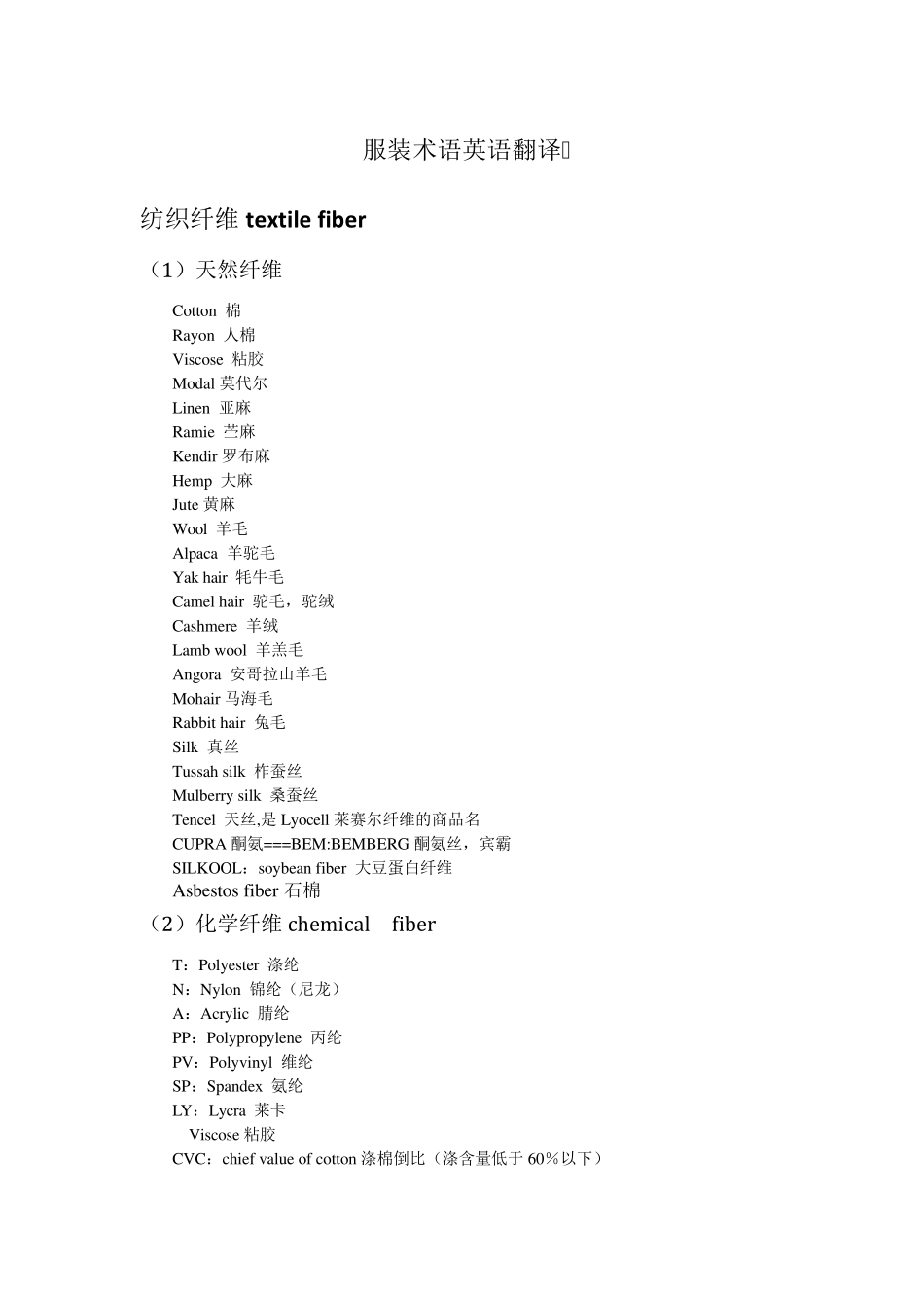 服装常用术语翻译_第1页